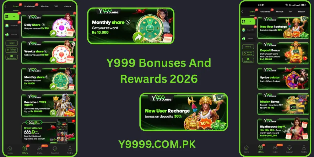 Y999 Game Bonuses And Rewards