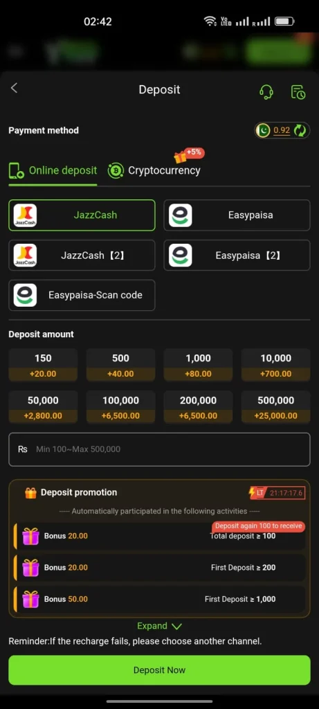 Y999 Game Easypaisa and Jazzcash